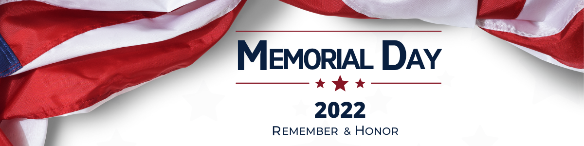 Memorial Day 2022 long banner