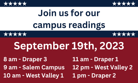 Tune in for our campus readings