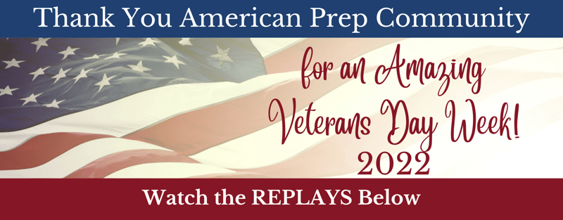 Veterans Day - Thank you for an Amazing week